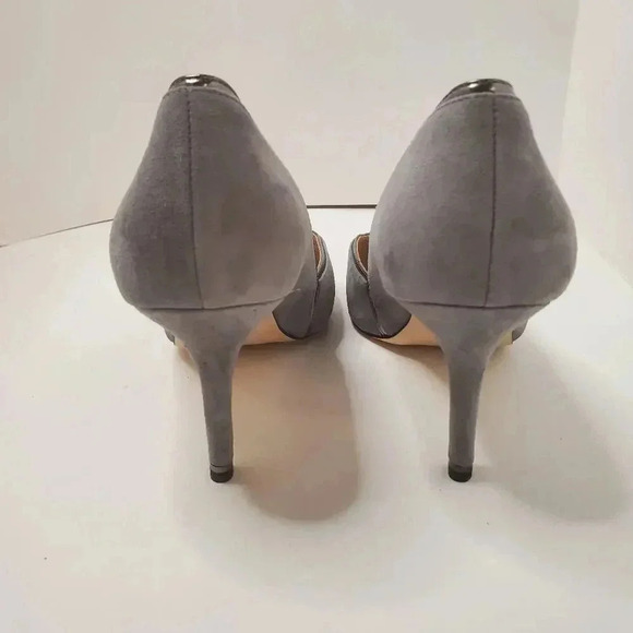 WHBM Metallic-Trim Suede Pumps size 9.5 - Picture 8 of 9